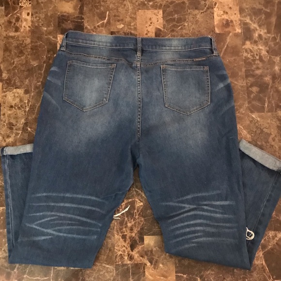 NY&C Women’s boyfriend distressed ripped jeans - Picture 3 of 6